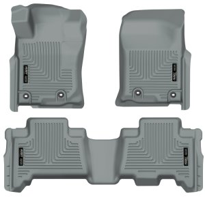 Toyota 4Runner Floor Liners - Front + Rear - Husky Liners - WeatherBeater - Gray - 2013